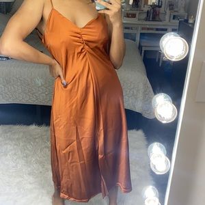 Nicole Miller Satin dress new without tags. Size Medium